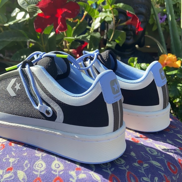 😎 New Reflective Converse Pro Leather OX Low Top Running Sneakers 😎 - Picture 7 of 16